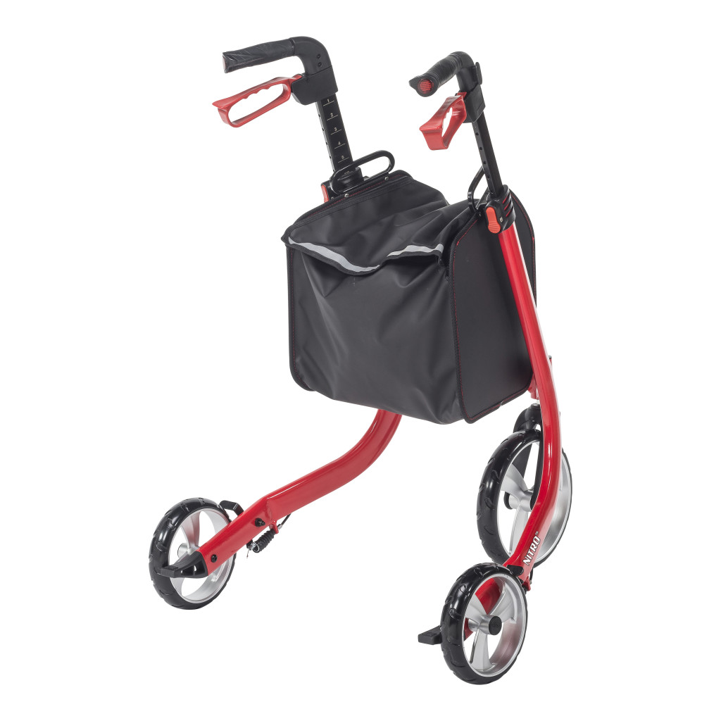 Lightweight 3-Wheel Nitro Aluminum Rollator
